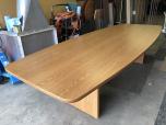 Used Conference Table - Medium Oak Laminate - 10FT - ITEM #:195095 - Img 1 of 3