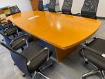 Used Conference Table - Light Wood Tone - 12FT - ITEM #:195098 - Img 4 of 7