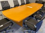 Used Conference Table - Light Wood Tone - 12FT - ITEM #:195098 - Img 5 of 7