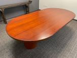96-inch Racetrack Conference Table with Cherry Veneer Finish - ITEM #:195100 - Img 2 of 5