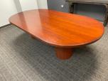 96-inch Racetrack Conference Table with Cherry Veneer Finish - ITEM #:195100 - Img 3 of 5