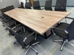 Used Conference Table - Walnut Laminate - 16FT - ITEM #:195102 - Img 2 of 6