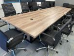 Used Conference Table - Walnut Laminate - 16FT - ITEM #:195102 - Img 3 of 6