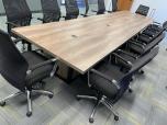 Used Conference Table - Walnut Laminate - 16FT - ITEM #:195102 - Img 5 of 6