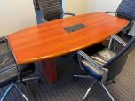 Used Conference Table With Insert - Cherry - 6FT - ITEM #:195103 - Img 2 of 7