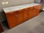 16' Conference Table and Matching Credenza Set - Brushed Aluminum & Cherry - ITEM #:195105 - Img 16 of 21