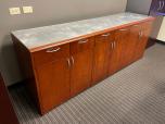 16' Conference Table and Matching Credenza Set - Brushed Aluminum & Cherry - ITEM #:195105 - Img 17 of 21