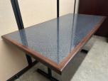 60" Conference Table with Granite Laminate Inlay and Wood Trim - ITEM #:195106 - Img 1 of 3