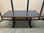 60" Conference Table with Granite Laminate Inlay and Wood Trim - ITEM #:195106 - Img 2 of 3