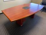 Used Conference Table With Insert - Cherry - 7FT - ITEM #:195107 - Img 4 of 4