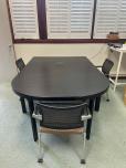 83" Black 2-Piece Conference Table with Power Port - ITEM #:195109 - Img 4 of 4