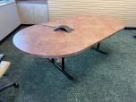 Used Conference Table - Stone Laminate - Black Legs - ITEM #:195110 - Img 1 of 4