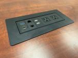 8' Boat-Shaped Conference Table with Power/Data Module, Cherry Finish - ITEM #:195115 - Img 5 of 6