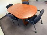 71-inch Oval Conference Table with Cherry Finish - ITEM #:195116 - Img 3 of 4