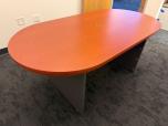 6' Racetrack Conference Table, Orange Woodgrain & Grey - ITEM #:195117 - Img 3 of 5