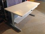 Used Training table with pencil drawer and shelf below 