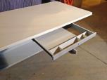 Training table with pencil drawer and shelf below - ITEM #:200014 - Thumbnail image 3 of 3