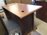 Table with cherry veneer finish and modesty panel - ITEM #:200076 - Img 3 of 3