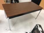 Table with mahogany laminate finish and chrome legs - ITEM #:200078 - Thumbnail image 1 of 2