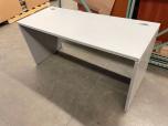 Used Table With Grey Wood Laminate Finish - Cable Management - ITEM #:200098 - Thumbnail image 1 of 4
