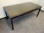Used Table With Black Finish And Glass Top - ITEM #:200107 - Img 2 of 3