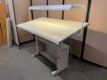 Used Hamilton Dial-A-Torque Drafting Table With Light - ITEM #:200109 - Img 8 of 9