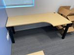 Used Table Desks - Porkchop Shape - Maple Laminate - ITEM #:200111 - Img 3 of 3