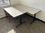 Used Utility Table - Putty Laminate - Black Trim - ITEM #:200113 - Img 1 of 1