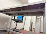 Used High-Top Meeting Table - White Laminate - Silver - ITEM #:200115 - Img 4 of 4