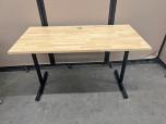 Butcher Block Training Table with Black T-Legs - ITEM #:200116 - Img 1 of 3