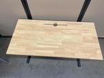 Butcher Block Training Table with Black T-Legs - ITEM #:200116 - Img 2 of 3