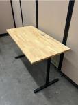 Butcher Block Training Table with Black T-Legs - ITEM #:200116 - Img 3 of 3