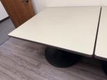 Square Cafe / Breakroom Table with Round Pedestal Base - ITEM #:200117 - Img 3 of 3