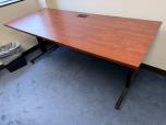 Cherry Laminate Training Table with Power Grommet, 72x30 - ITEM #:200120 - Img 1 of 3