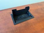 Cherry Laminate Training Table with Power Grommet, 72x30 - ITEM #:200120 - Img 3 of 3