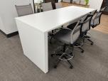 White Laminate Parsons Bar Height Meeting Table, 96x36 - ITEM #:200123 - Img 2 of 5