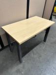 Maple Laminate Training Table with Gray Metal Legs - ITEM #:200125 - Img 1 of 3