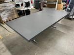 Used Folding Conference Table - Grey And Chrome - ITEM #:205025 - Img 1 of 7