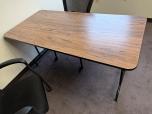 Woodgrain Laminate Folding Training Table, 60x30 - ITEM #:205027 - Img 1 of 3
