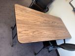 Woodgrain Laminate Folding Training Table, 60x30 - ITEM #:205027 - Img 2 of 3