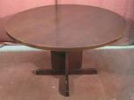 Round table - mahogany finish - ITEM #:210000 - Thumbnail image 2 of 3