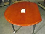 Half-Round Meeting Table with Casters, 42x36" - ITEM #:210005 - Img 2 of 2