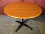42" Round Table with Light Cherry Laminate Top and Black Star Base - ITEM #:210006 - Img 2 of 2