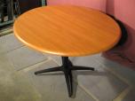 Round table - very light colored cherry laminate - ITEM #:210006 - Thumbnail image 1 of 2