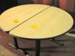 Used Round Table - Two Halves - Maple Laminate - ITEM #:210013 - Img 2 of 5