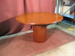 48" Round Conference Table with Cylinder Base - Cherry - ITEM #:210014 - Img 1 of 2