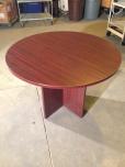 42" Round Conference Table with Cross Base, Mahogany - ITEM #:210027 - Img 1 of 2