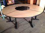 Round sectional conference table with maple laminate - ITEM #:210032 - Img 1 of 2