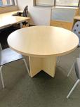 Used Maple Round Table With Maple Base - ITEM #:210054 - Img 1 of 2
