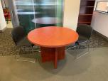 42" Round Conference Table with Reeded Edge, Cherry - ITEM #:210055 - Img 2 of 5